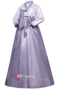 Áo Hanbok Hàn Quốc Giá Rẻ Áo Trắng Váy Xám