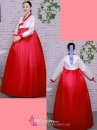 Hanbok Hàn Quốc Giá Rẻ Áo Trắng Váy Đỏ