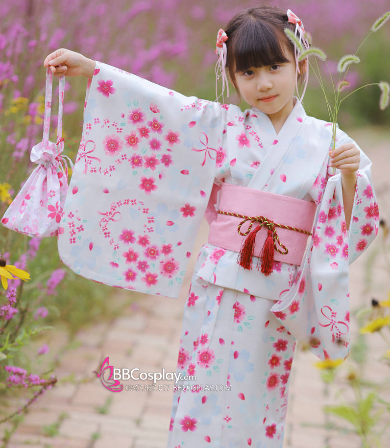 Kimono Nhật Cho Bé Gái Mẫu Mới 2023