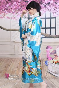 Kimono Phi Bóng Xanh