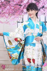 Kimono Phi Bóng Xanh