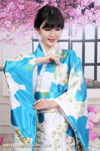 Kimono Phi Bóng Xanh
