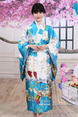Kimono Phi Bóng Xanh