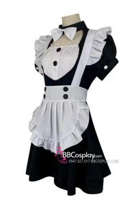 Đồ Maid Đen Dễ Thương Cổ Tim
