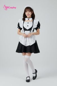Đồ Maid Đen Dễ Thương Cổ Tim