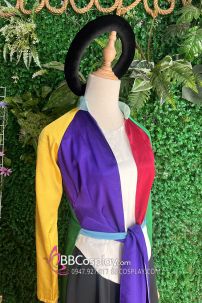 Bộ Tứ Thân Bắc Bộ - Áo Tứ Thân Tím Đỏ Lục Vàng