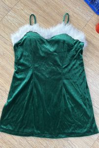 Đồ Noel Sexy Nhung Xanh - Có Ảnh Thật