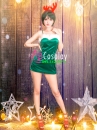 Trang Phục Noel Sexy Nhung Xanh - Có Ảnh Thật