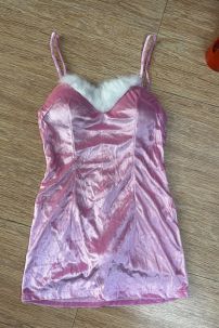 Váy Chụp Ảnh Noel Bunny Hồng Nhạt - Có Ảnh Thật