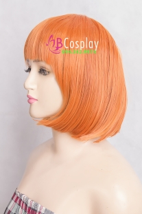 Tóc Bánh Mái Ngang Màu Cam