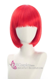 Tóc Đỏ Ngắn Cúp Mái Ngang