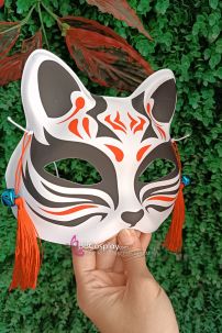 Mặt Nạ Hồ Ly - Mặt Nạ Nửa Mặt Kitsune No Moe