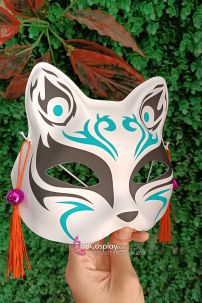 Mặt Nạ Hồ Ly - Mặt Nạ Nửa Mặt Kitsune No Moe