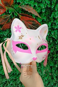 Mặt Nạ Hồ Ly - Mặt Nạ Nửa Mặt Kitsune No Moe