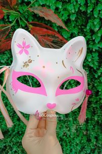 Mặt Nạ Hồ Ly - Mặt Nạ Nửa Mặt Kitsune No Moe