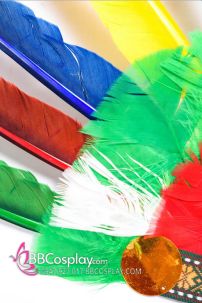 Nón Thổ Dân Lông Chim 7 Màu - Sội Lông Nhỏ