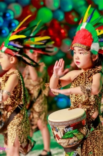 Nón Thổ Dân Lông Chim 7 Màu - Sội Lông Nhỏ