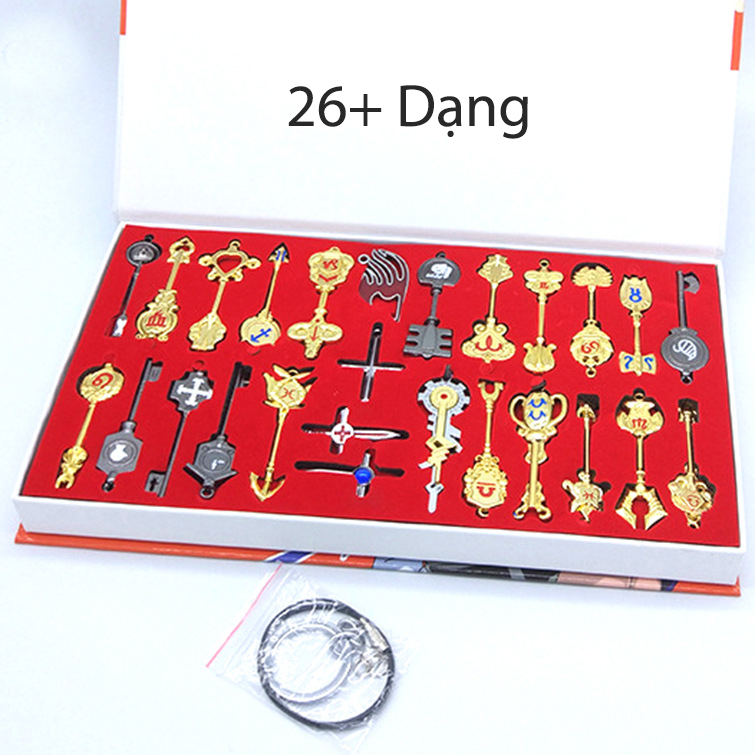 Bộ Chìa Khóa Tinh Linh Fairy Tail 12 Chìa Lớn 8.5Cm