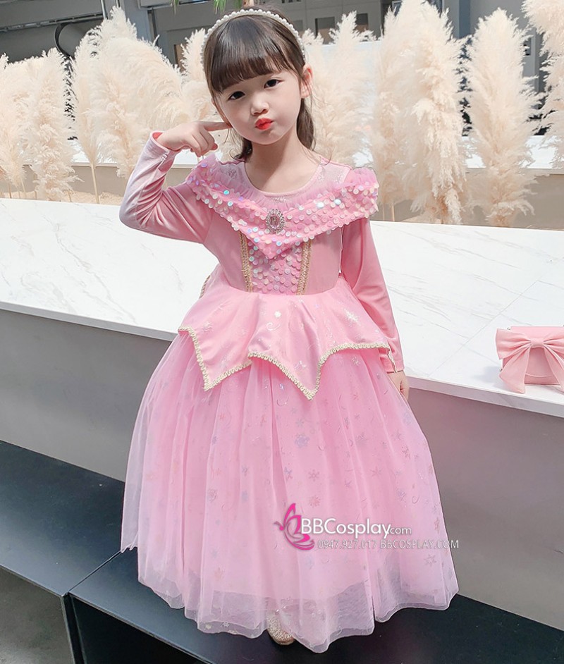 Đầm Công Chúa Disney Cho Bé Công Chúa Ngủ Trong Rừng