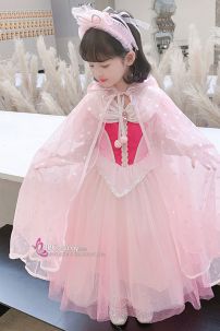Đầm Công Chúa Aurora Cho Bé - Công Chúa Trong Sách