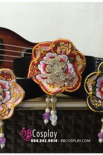 Cài Tóc Hanbok - Đỏ/Hồng/Xanh Đen
