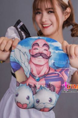 Lót Chuột 3D Braum- Oppai Mousepad