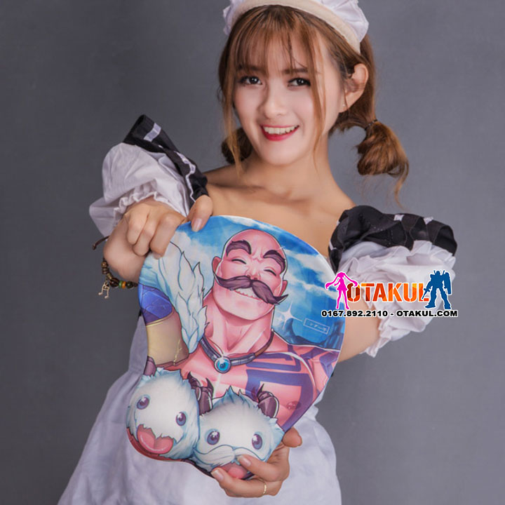 Lót Chuột 3D Braum- Oppai Mousepad