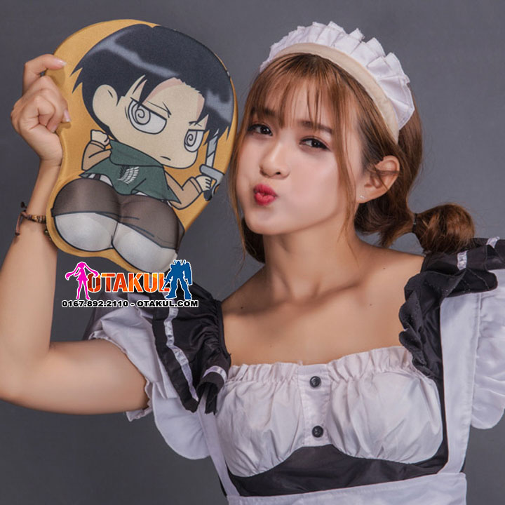 Lót Chuột 3D Levi- Oppai Mousepad