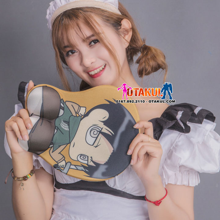 Lót Chuột 3D Levi- Oppai Mousepad