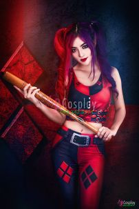 Đồ Harley Quinn Đỏ Đen
