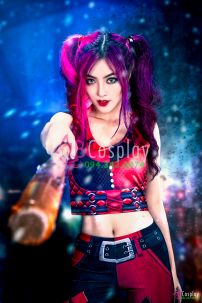 Đồ Harley Quinn Đỏ Đen