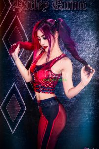 Đồ Harley Quinn Đỏ Đen