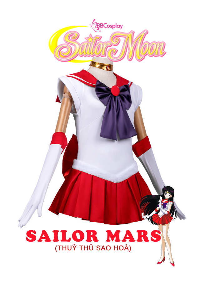 Đồ Cosplay Thủy Thủ Sao Hỏa Hino Rei - Sailor Mars