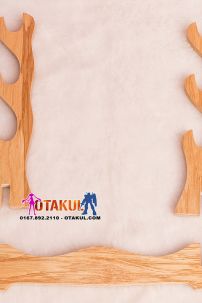 Giá Để Kiếm Gỗ Vàng Tự Nhiên Nguyên Khối 3 Tầng