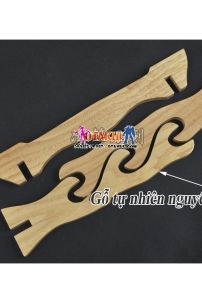 Giá Để Kiếm Gỗ Vàng Tự Nhiên Nguyên Khối 3 Tầng