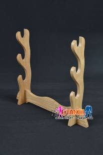 Giá Để Kiếm Gỗ Vàng Tự Nhiên Nguyên Khối 3 Tầng