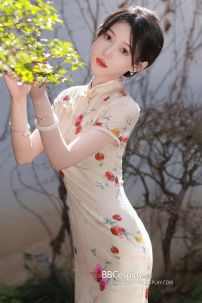 Sườn Xám Xuân Hạ Dáng Dài Xẻ Tà