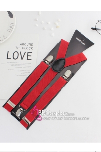 Dây Đeo Chữ Y Màu Đỏ - Size 2.5Cm