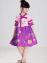 Hanbok Trẻ Em Mẫu Cách Tân Váy Ngắn Áo Hồn Váy Hồng