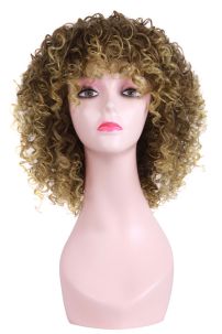 Tóc Giả Châu Phi Nâu Vàng Dập Xù 6716