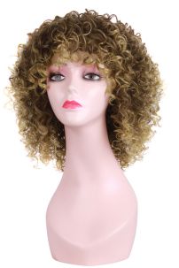 Tóc Giả Châu Phi Nâu Vàng Dập Xù 6716