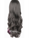 Tóc Giả Xám Dài Xoăn