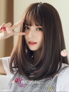 Tóc Giả Nữ Nâu Đen Sâm Ngang Vai Hàn Quốc