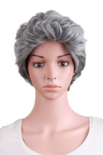 Tóc Giả Nữ Trung Niên Muối Tiêu