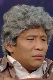 Tóc Giả Nam Muối Tiêu Xoăn