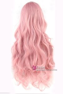 Tóc Dài Xoăn Cơ Bản Hồng Pastel