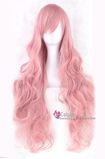 Tóc Dài Xoăn Cơ Bản Hồng Pastel