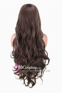 Tóc Nâu Xoăn Màu Socola Máu Xéo