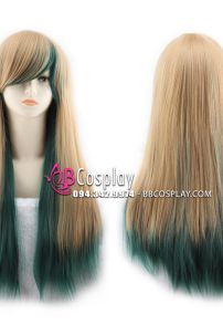 Tóc Nâu Ombre Đuôi Xanh Rêu