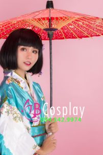 Dù Giấy Đỏ Hoa Đào -Dù Nhật Bản Wagasa